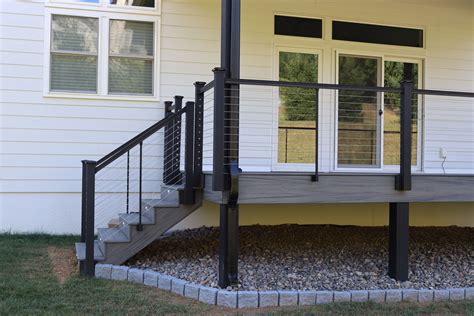 fascia mounted deck railings